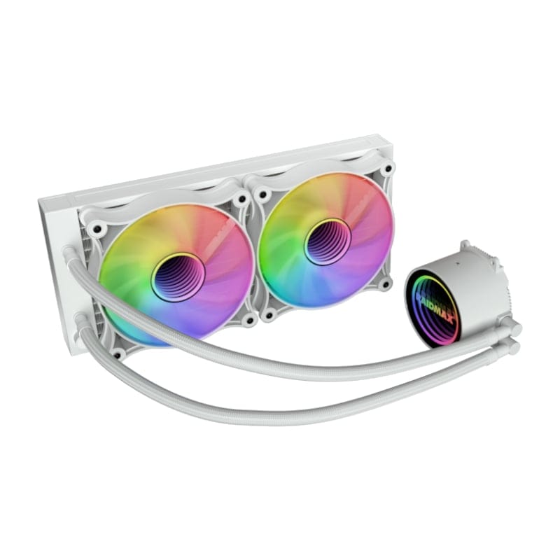 Raidmax Infinita 240mm ARGB Liquid CPU Cooler – White - Image 2