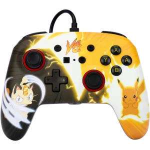 PowerA Enhanced Wired Nintendo Switch Controller - Pikachu VS Meowth