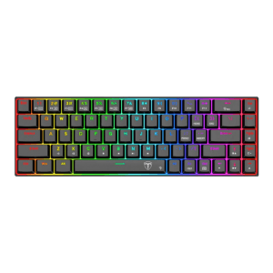 T-Dagger Kiva 68Key Blue Switch RGB Low Profile Mechanical Gaming Keyboard – Black