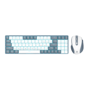 Redragon Wireless Keyboard and Mouse Combo – Grey/White - Red Switches
