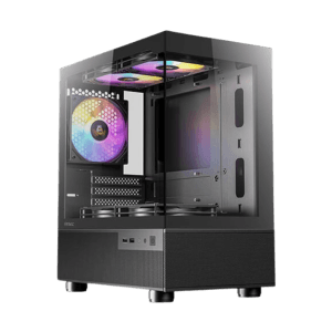 Antec CX200M Elite Micro-ATX | ITX RGB Mini-Tower Gaming Chassis – Black