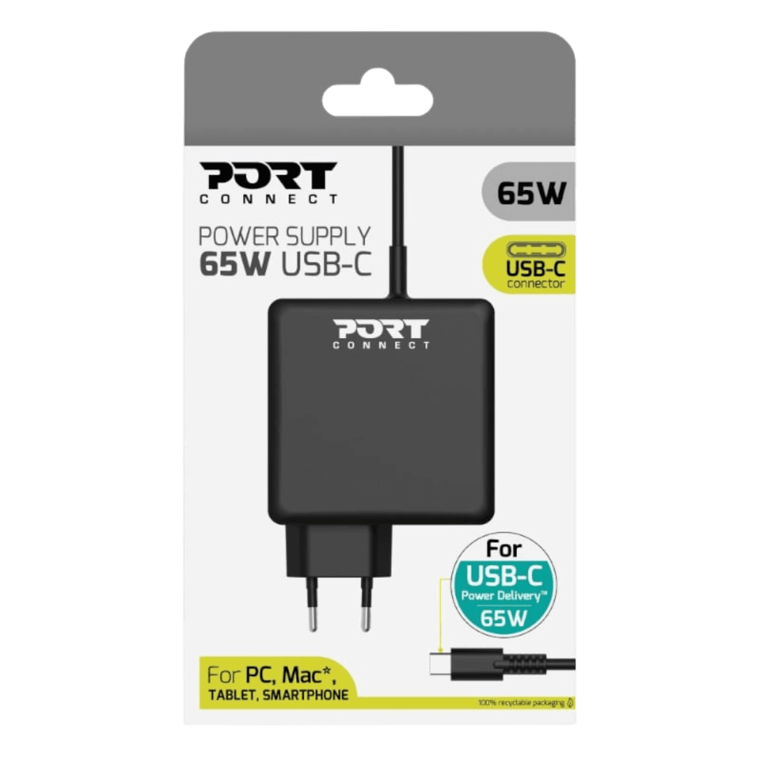Port Connect Type-C 65W Laptop Charger