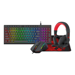 Redragon 4-in-1 Keyboard, Mouse, Mousepad, Headset Gaming Combo