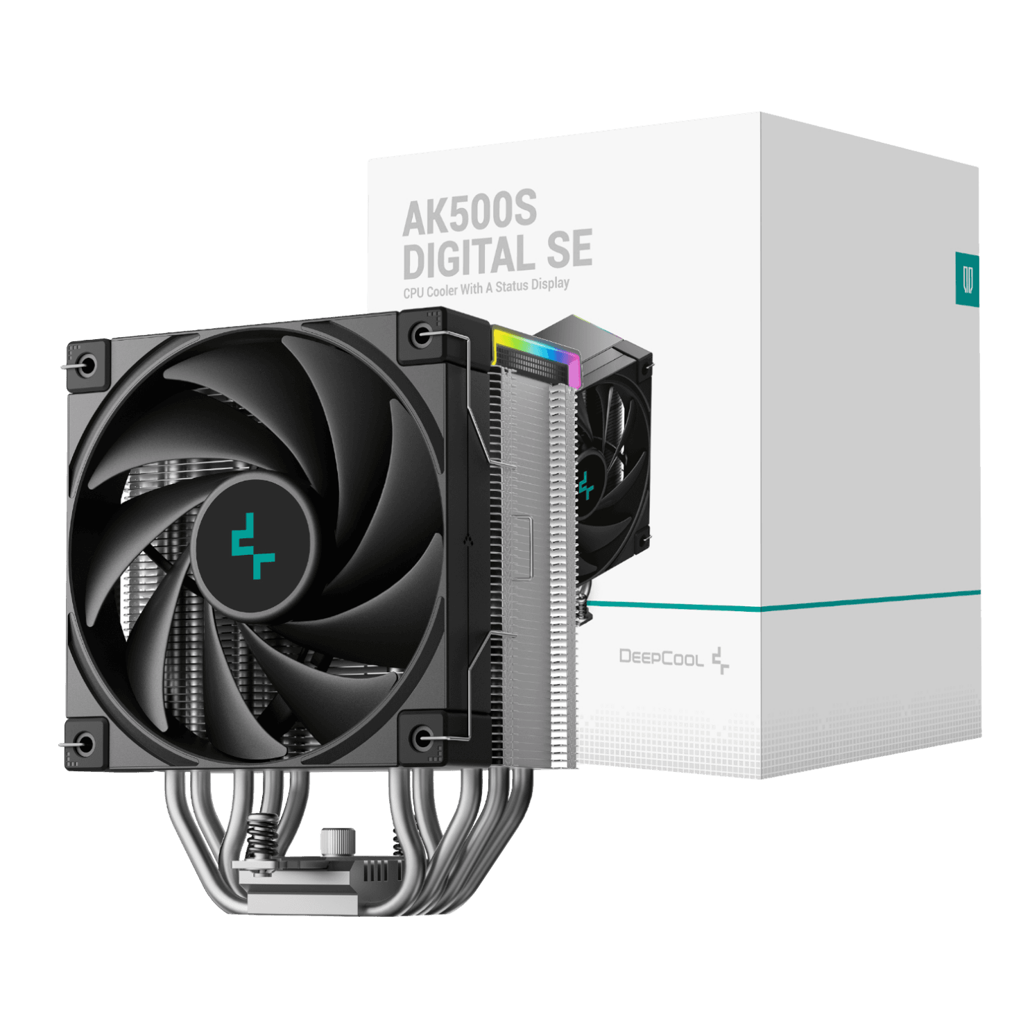 DeepCool AK500S Digital 120mm Air CPU Cooler – Black