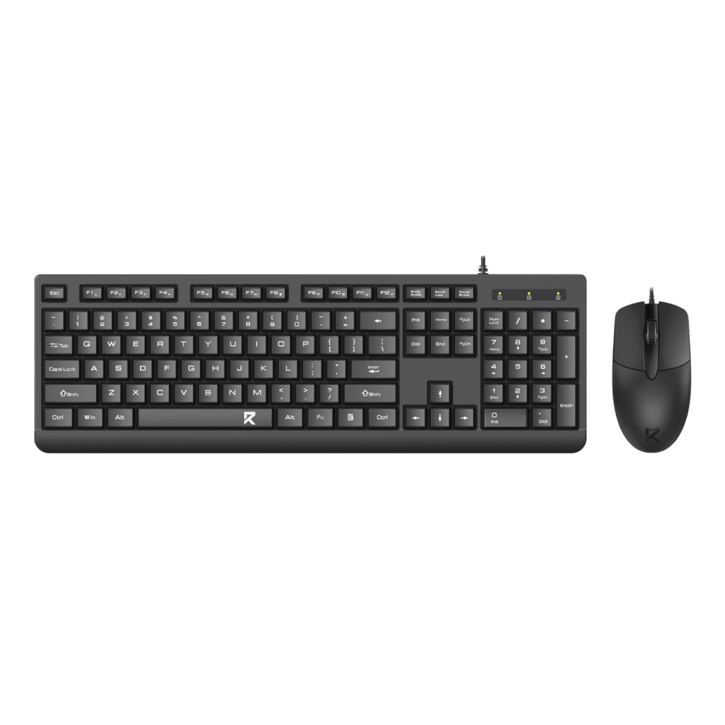 Redragon Wired Office Keyboard and Mouse Combo – Black