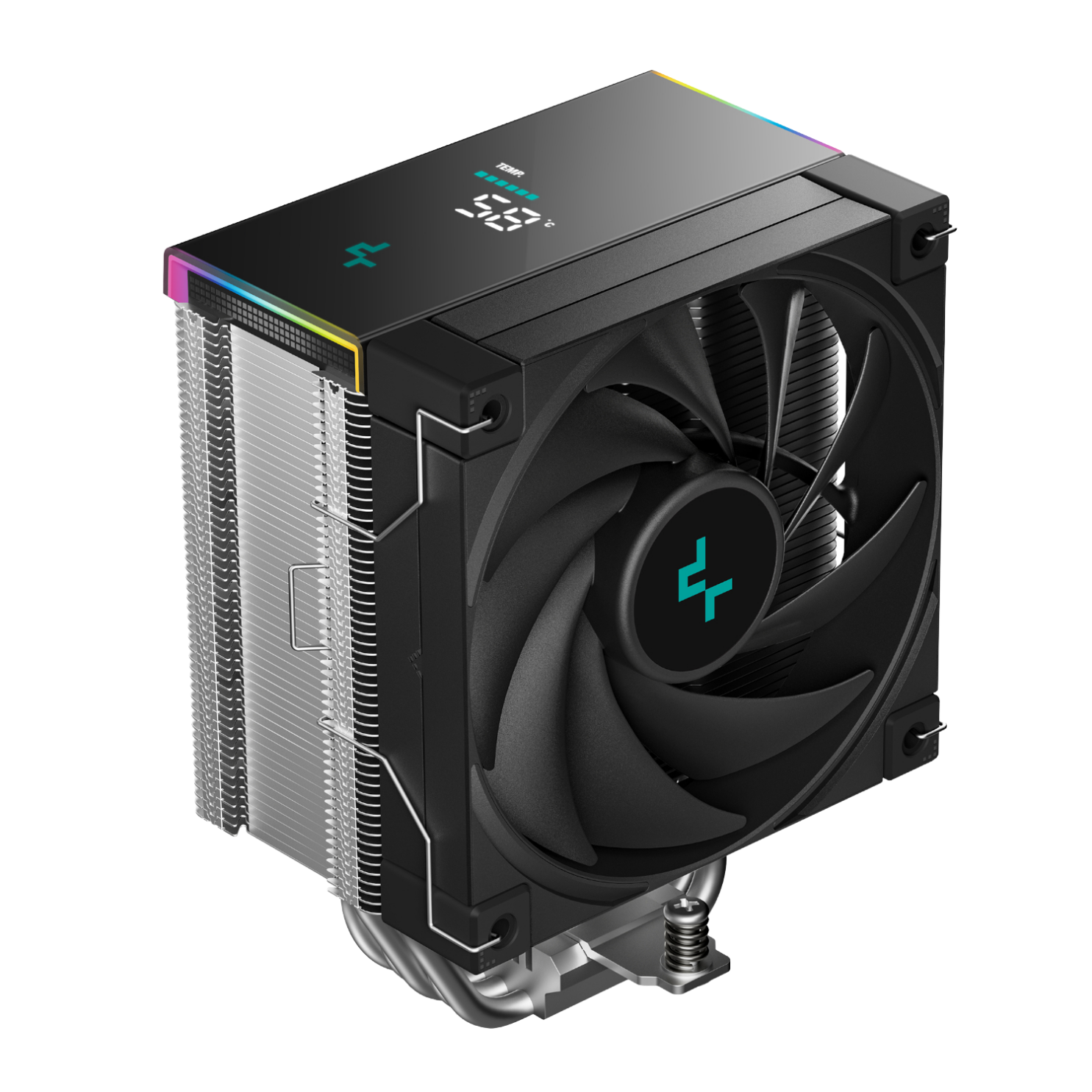 DeepCool AK500S Digital 120mm Air CPU Cooler – Black - Image 2