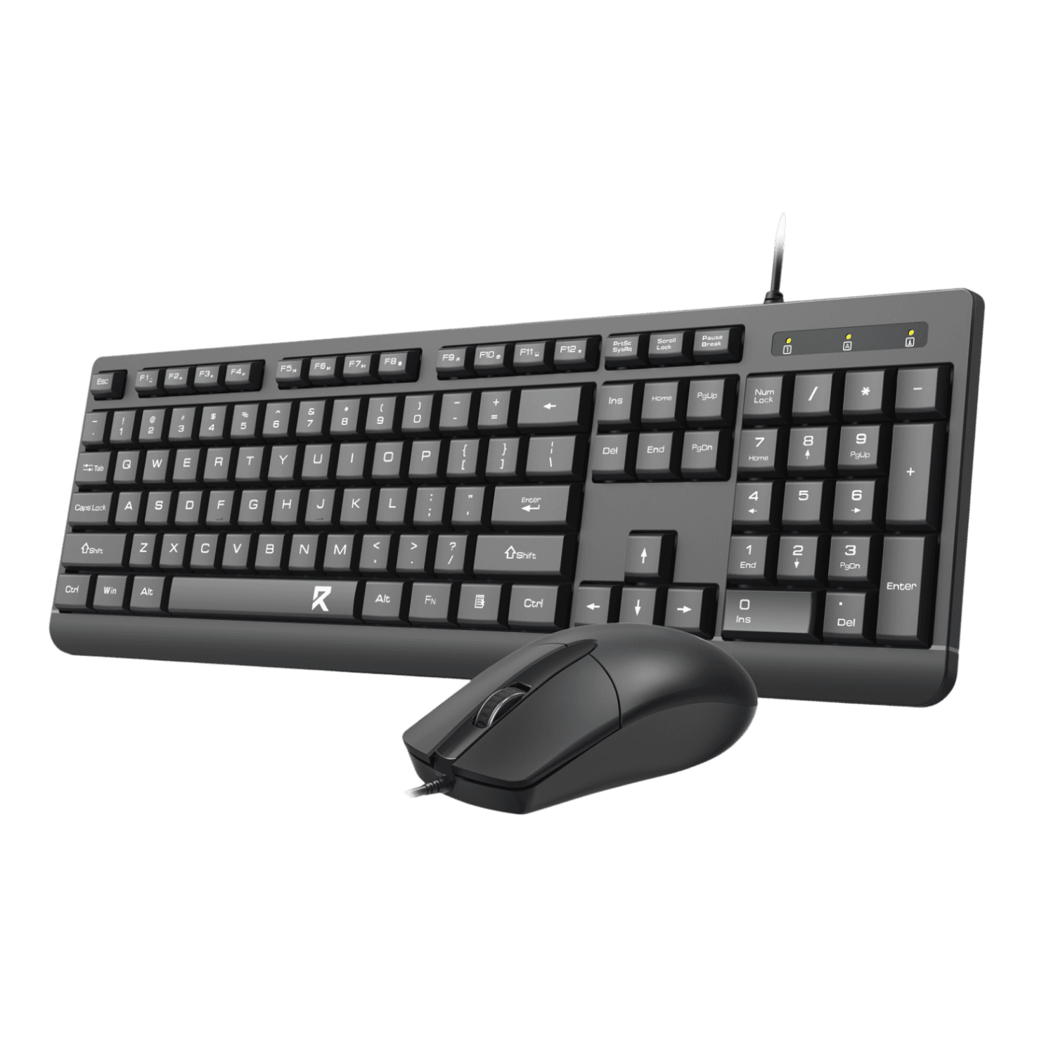 Redragon Wired Office Keyboard and Mouse Combo – Black - Image 4