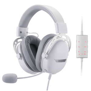 Redragon AURORA Wired Gaming Headset - White