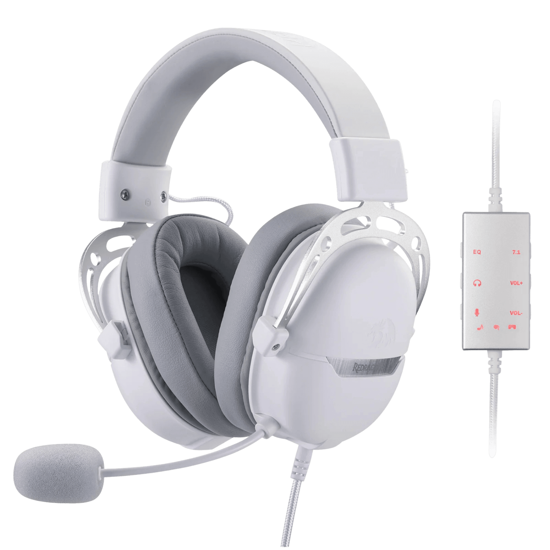 Redragon AURORA Wired Gaming Headset - White