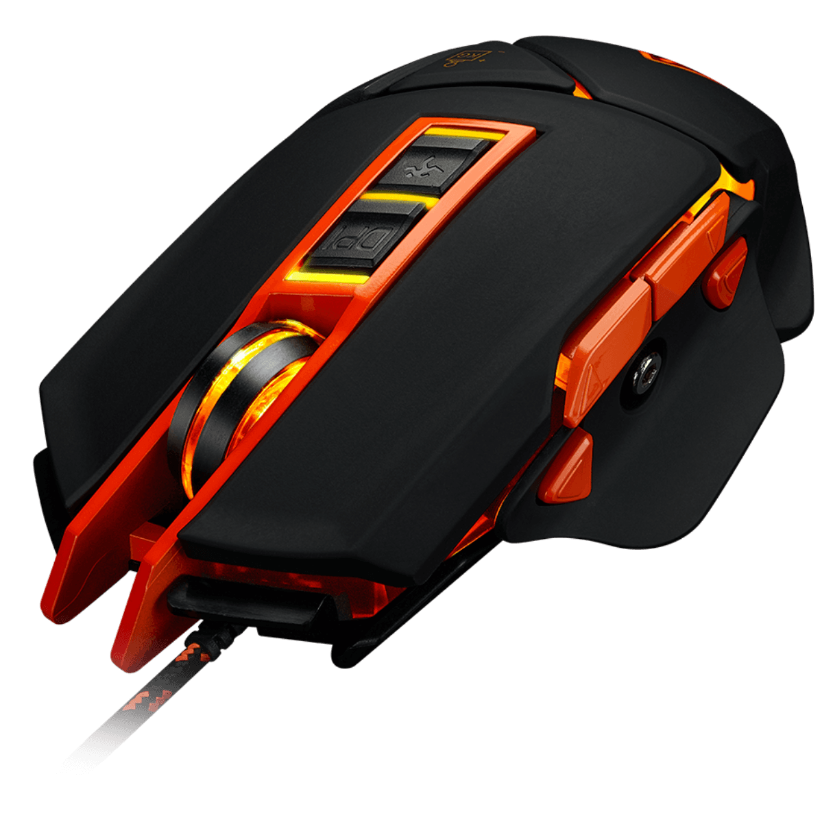 CANYON Hazard GM-6 LED Mouse - Wired Black Orange - Image 2