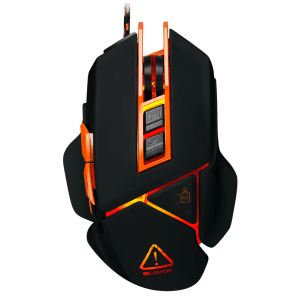 CANYON Hazard GM-6 LED Mouse - Wired Black Orange